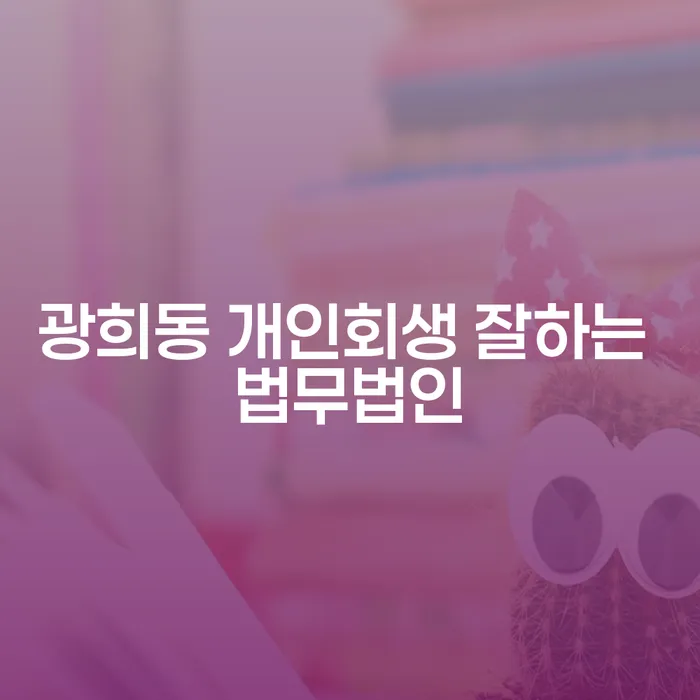 광희동 개인회생 잘하는 법무법인