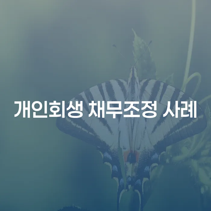 개인회생 채무조정 사례로 채무 문제 해결하기: 어떻게 가능할까요?