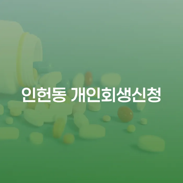 인헌동 개인회생신청, 어떻게 준비해야 할까요?