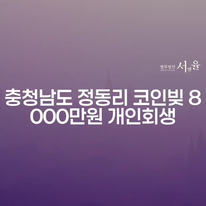 충청남도 정동리에서 코인빚 8000만원, 급여 370만원 개인회생이 가능할까요?