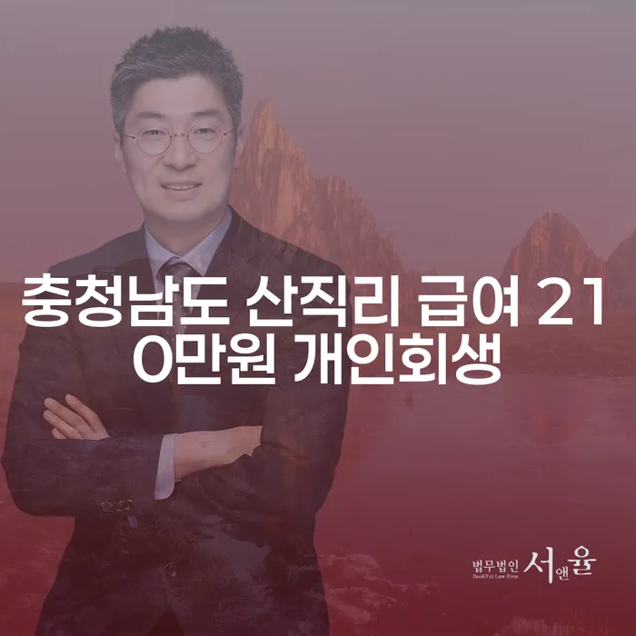 충청남도 산직리 급여 210만원 개인회생, 채무 문제 해결의 길을 찾다